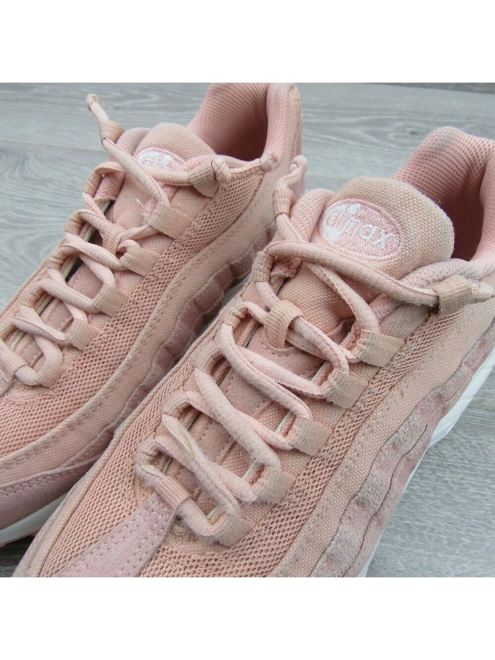 Nike Air Max 95 Sneakers Size 6Y Coral Pink Stardust *USED* - Picture 4 of 12